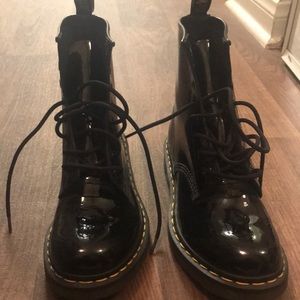 Shiny Black Doc Martins
